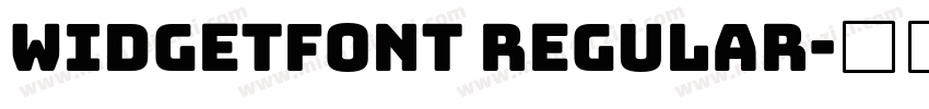 widgetfont Regular字体转换